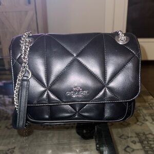 COACH Klare Crossbody 25 Puffy Diamond Quilted Leather - NWOT Black